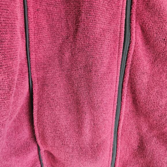 Venario Zip Up Fleece, Cranberry, Sz L - Picture 2 of 6